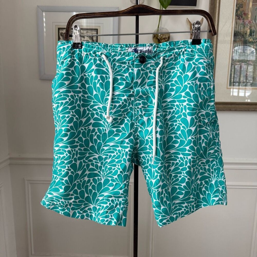 Trunks Surf & Swim Mens Swim Trunks Board Shorts Green $54 Size 30